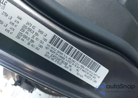 2015 Dodge Journey Crossroad from USA, damaged, VIN 3C4PDCGG9FT661268